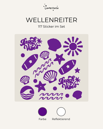 FAHRRAD-STICKER: WELLENREITER