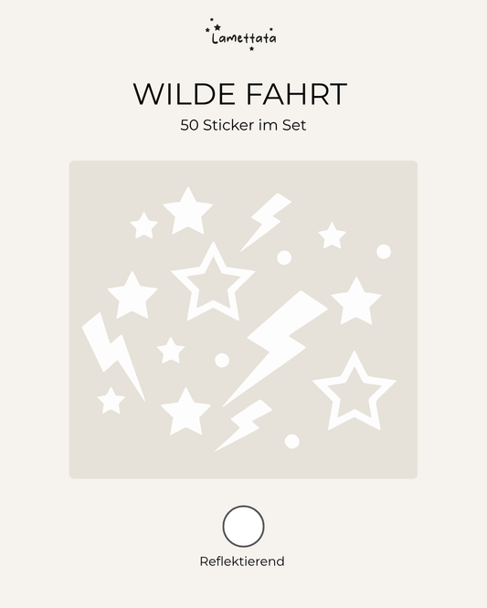 HELM-STICKER: WILDE FAHRT