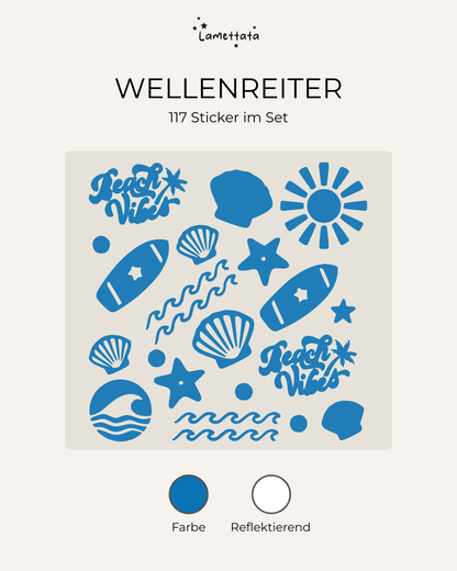 FAHRRAD-STICKER: WELLENREITER
