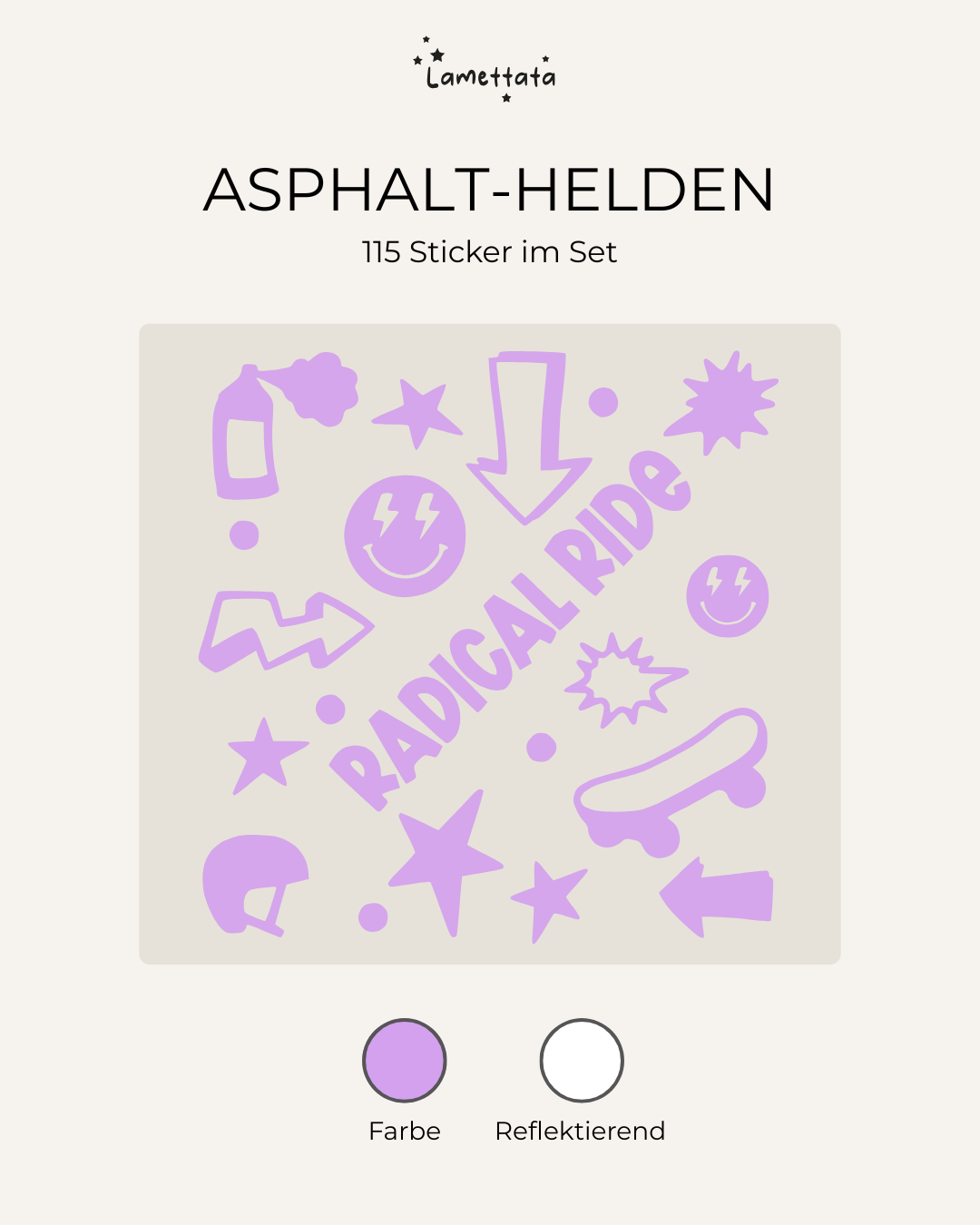 FAHRRAD-STICKER: ASPHALT-HELDEN