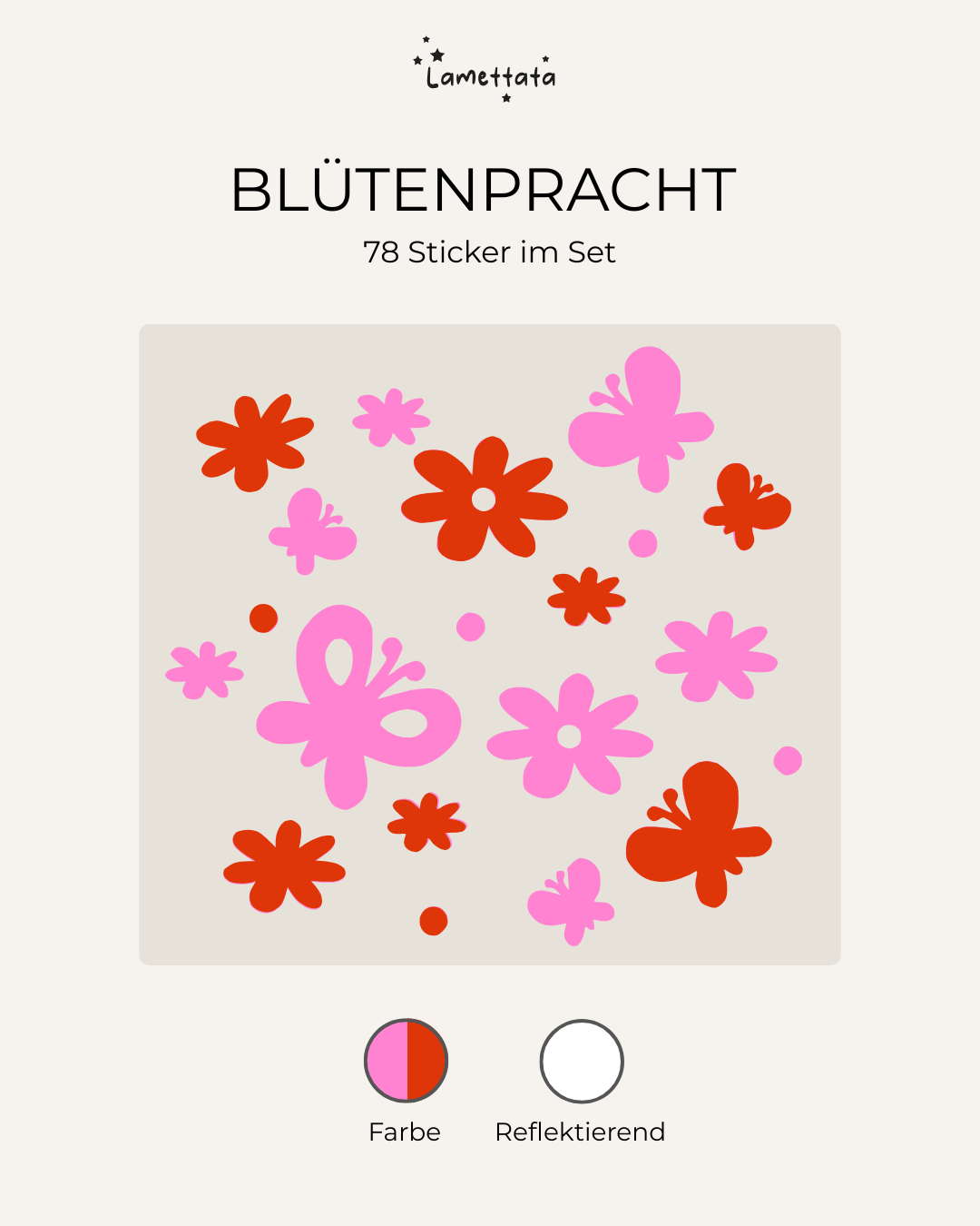 LASTENRAD-STICKER: BLÜTENPRACHT