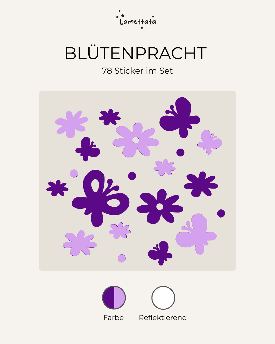 LASTENRAD-STICKER: BLÜTENPRACHT
