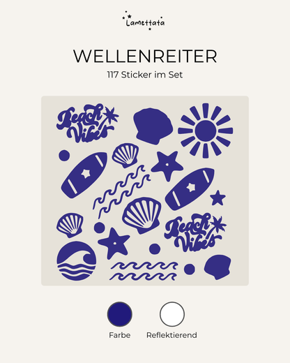 FAHRRAD-STICKER: WELLENREITER