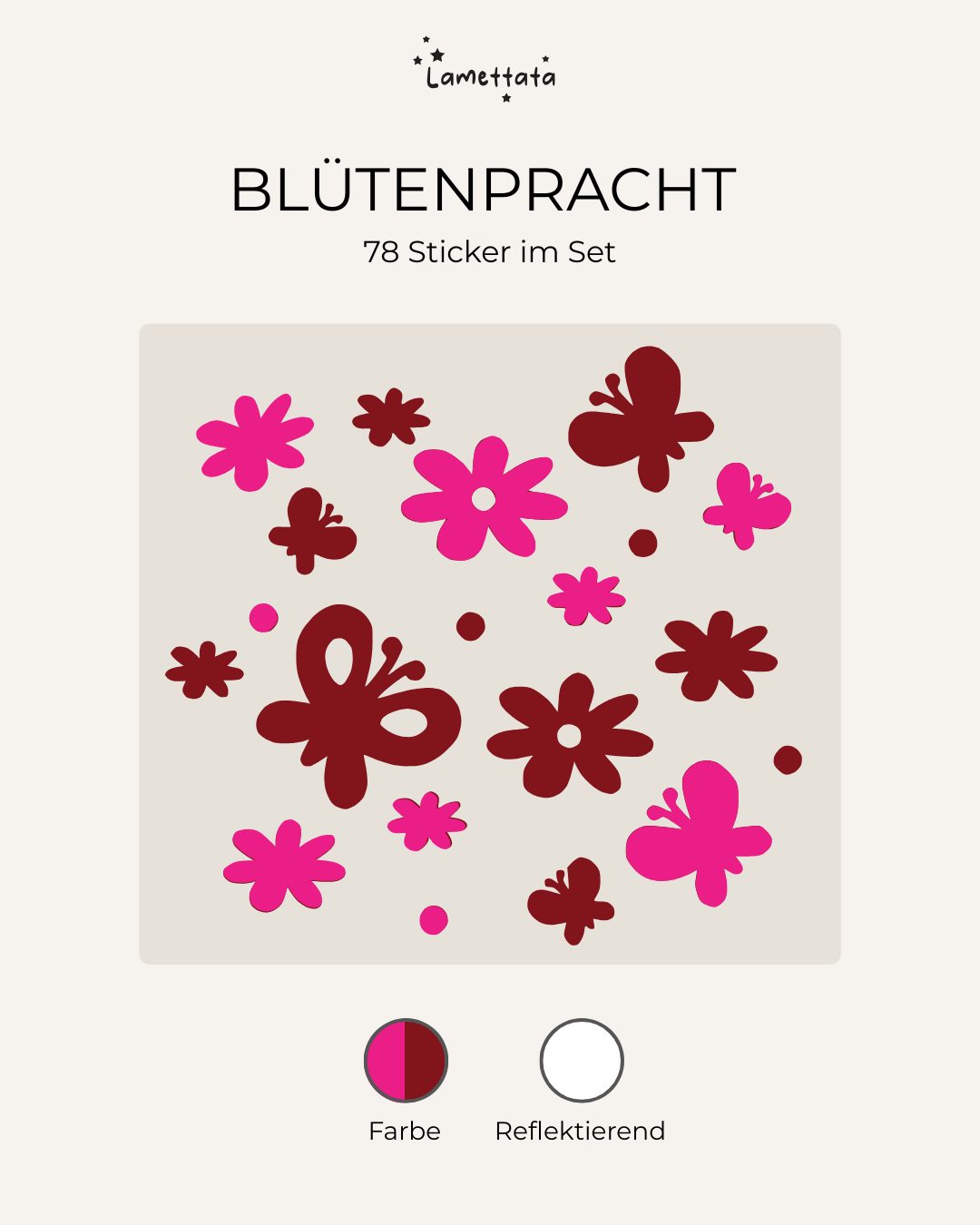 LASTENRAD-STICKER: BLÜTENPRACHT