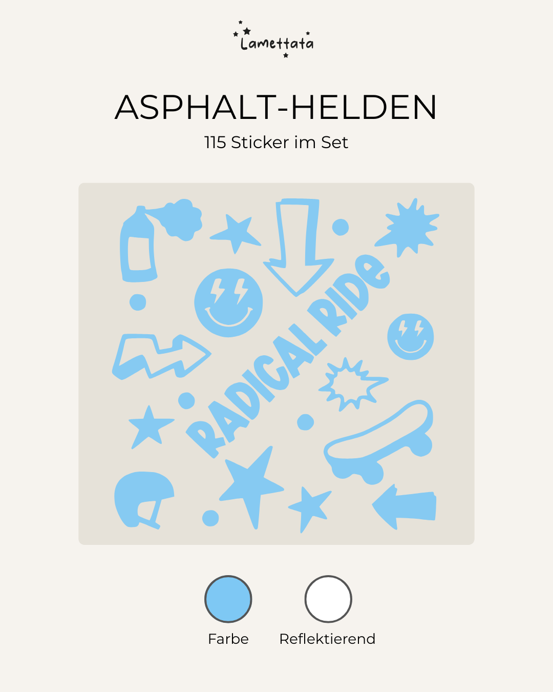 FAHRRAD-STICKER: ASPHALT-HELDEN