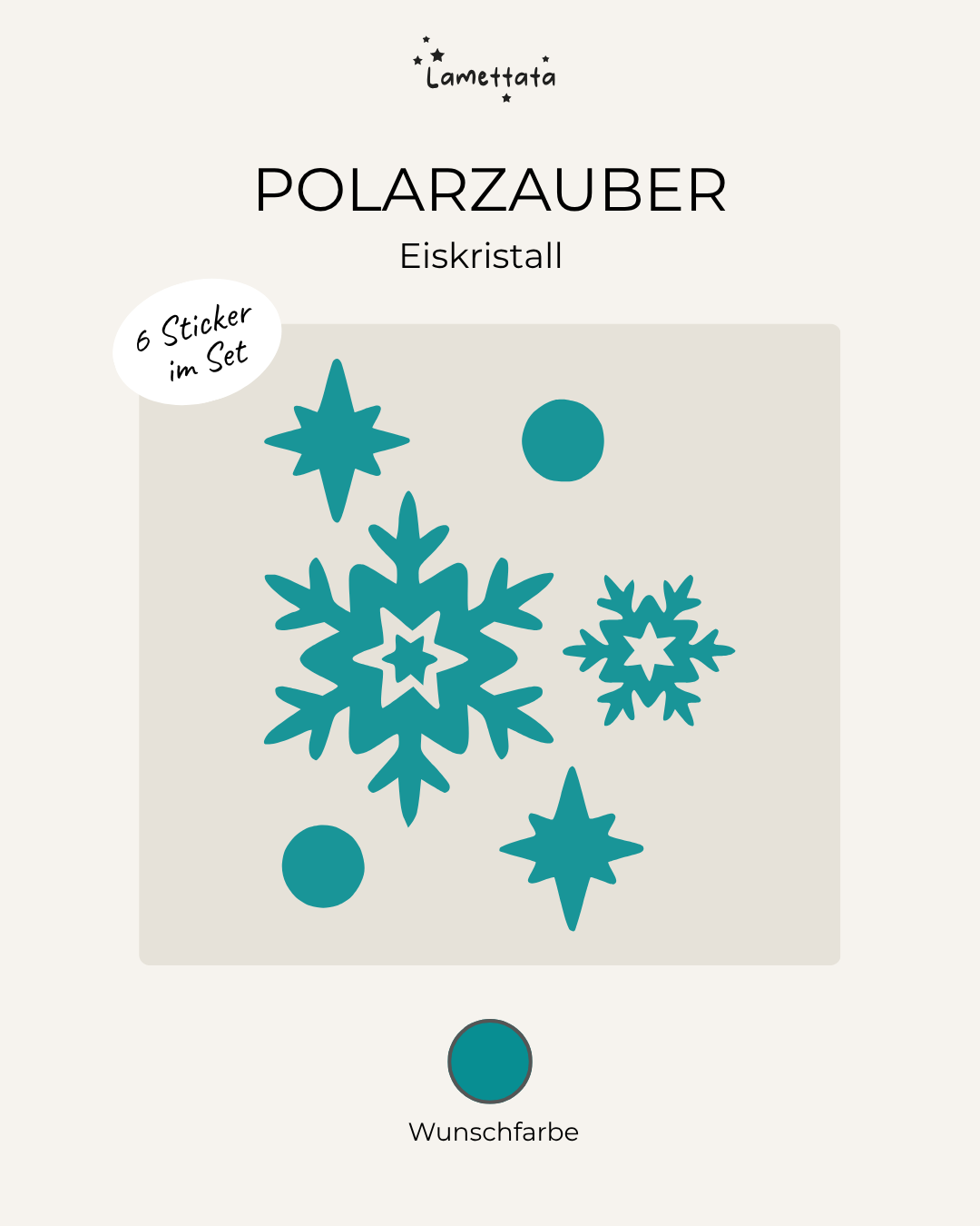 MINI-STICKER: POLARZAUBER - EISKRISTALL