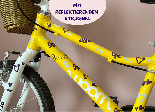 FAHRRAD-STICKER: GLITZER-PRINZESSIN