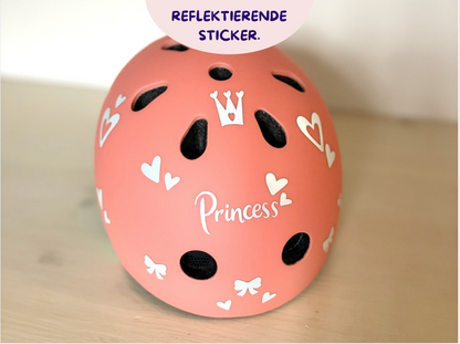 HELM-STICKER: GLITZER-PRINZESSIN