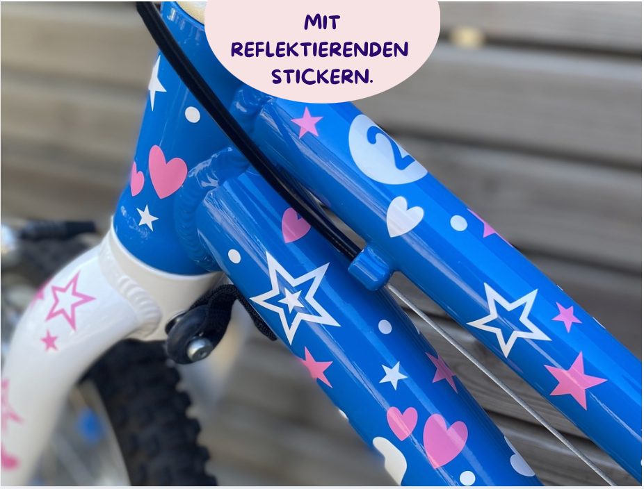 FAHRRAD-STICKER: STERNENSTAUB