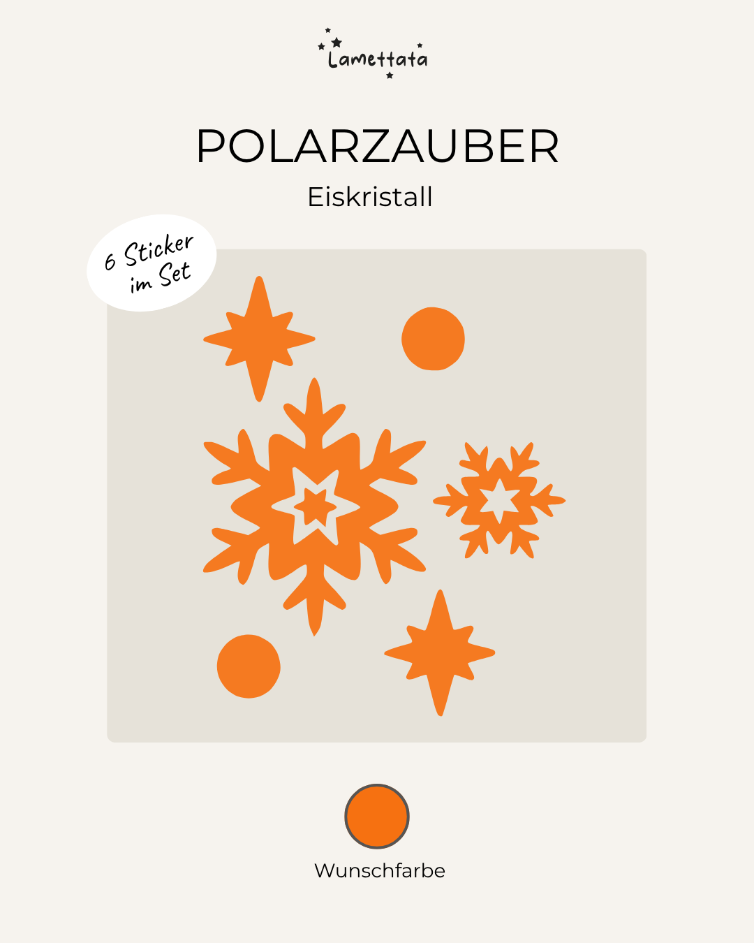 MINI-STICKER: POLARZAUBER - EISKRISTALL