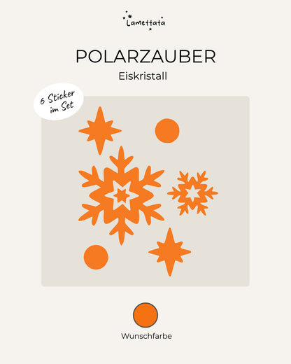 MINI-STICKER: POLARZAUBER - EISKRISTALL